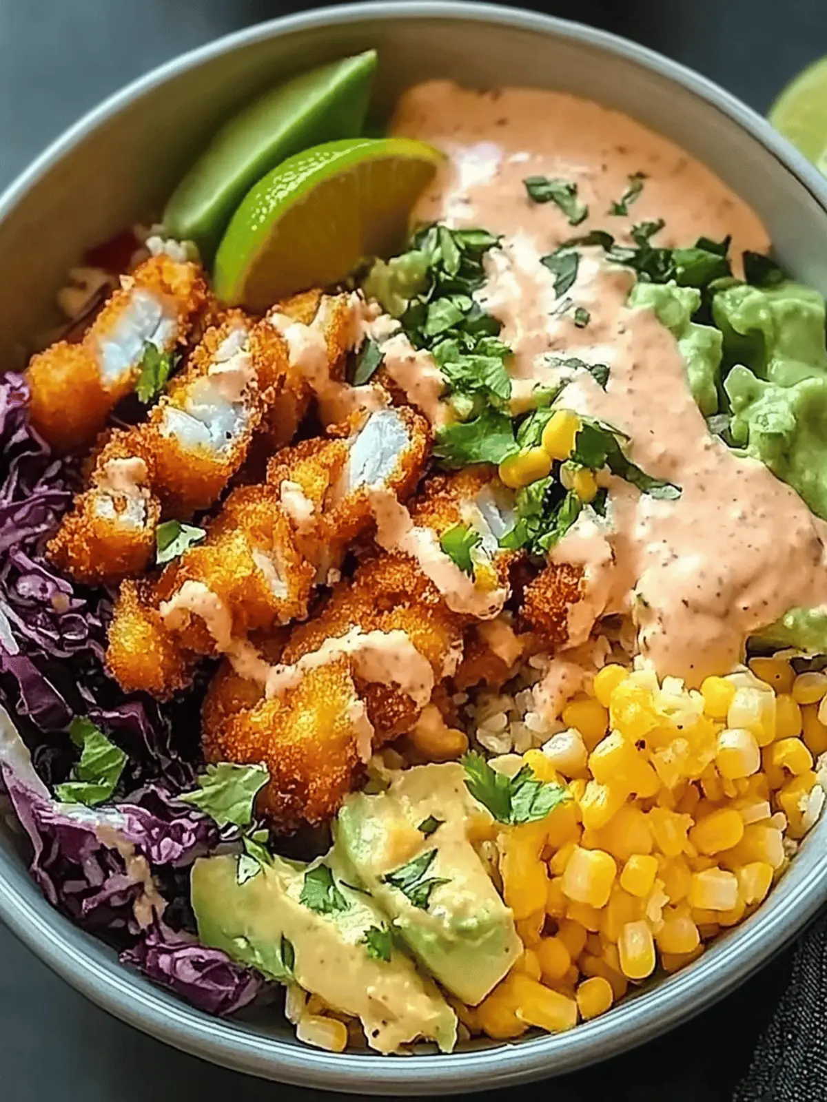 Crispy Fish Taco Bowls