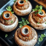 Stuffed Mushroom Eyeballs