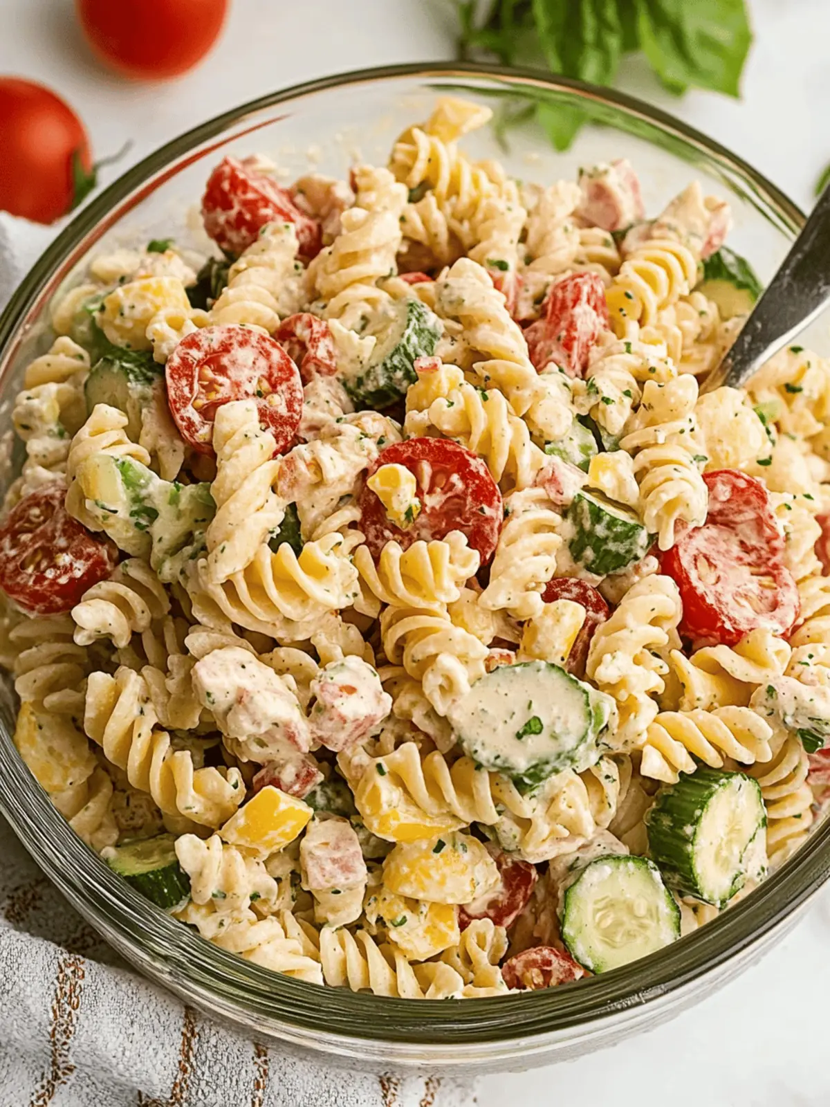 Creamy High-Protein Pasta Salad