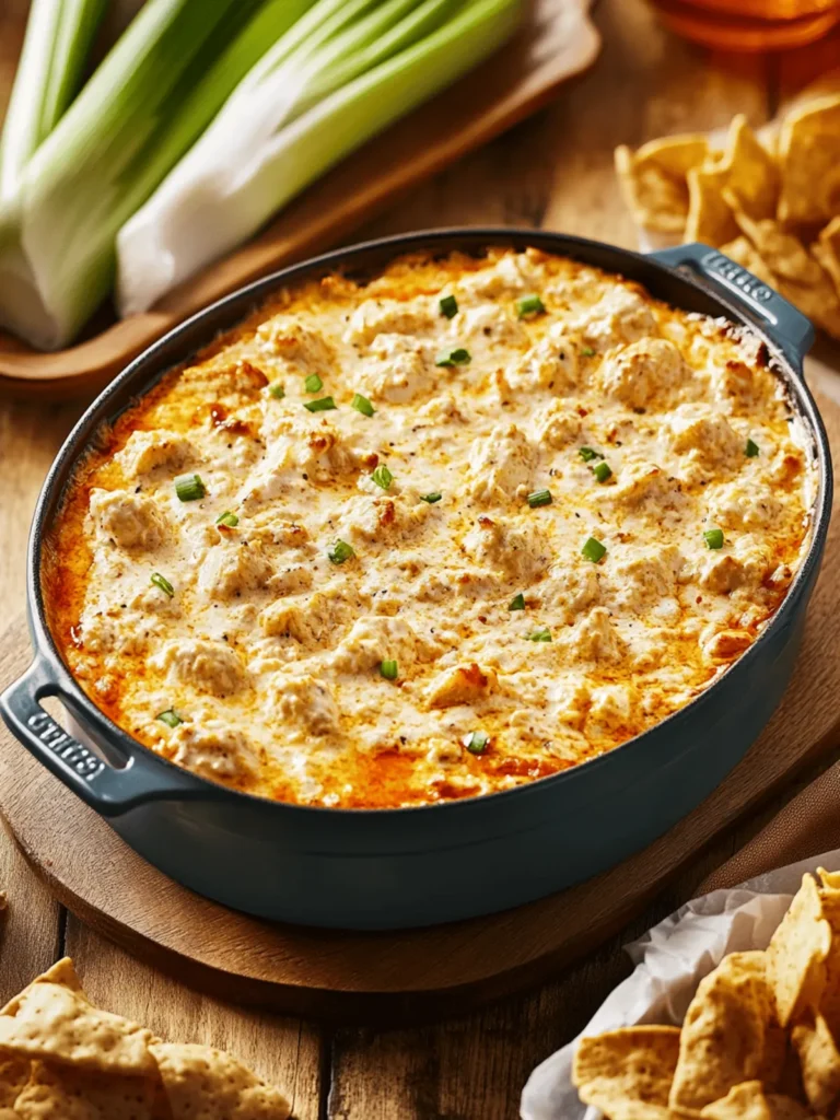 Creamy Chicken Wing Dip with a Kick