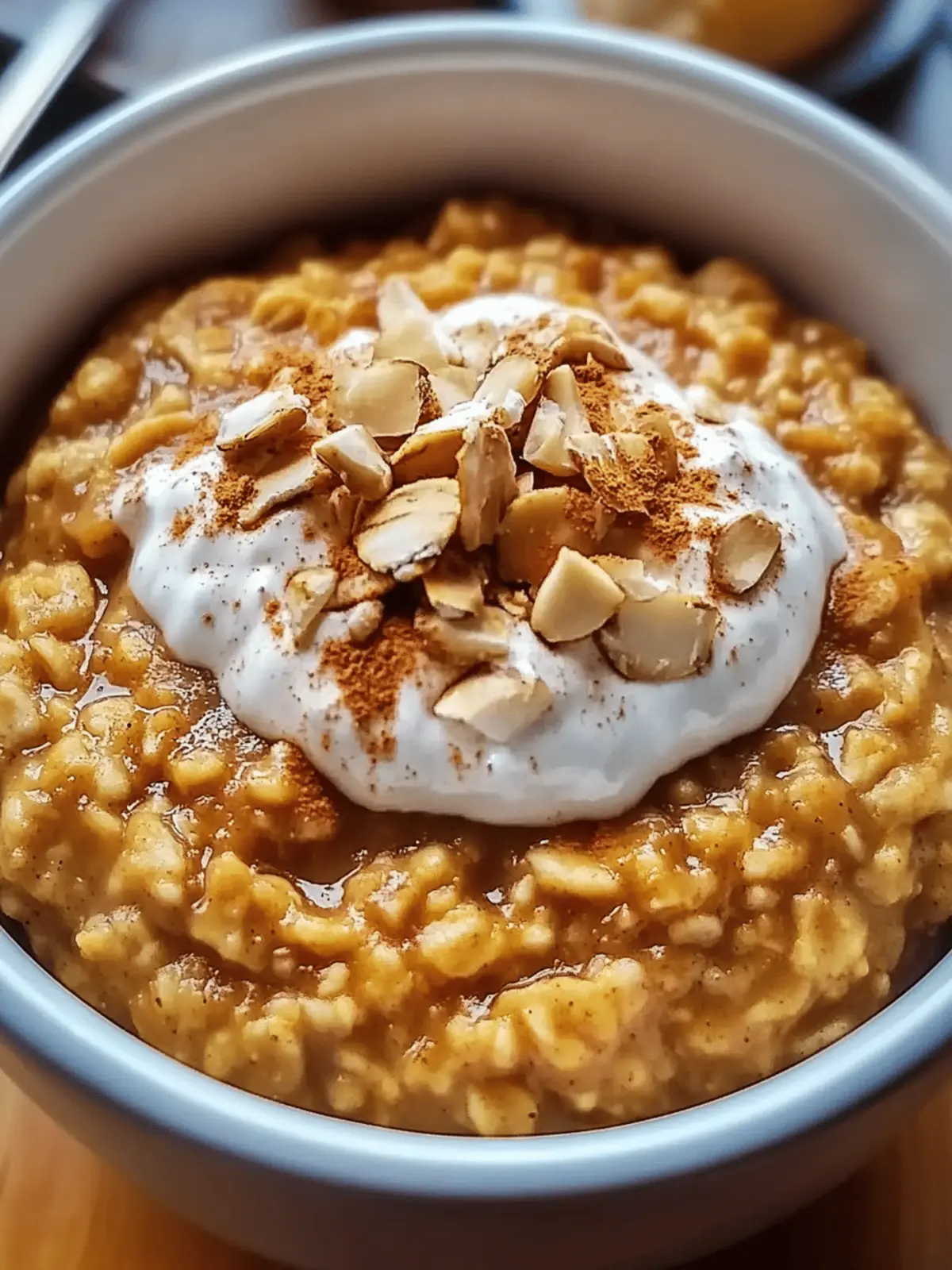 Warm Spiced Pumpkin Oatmeal