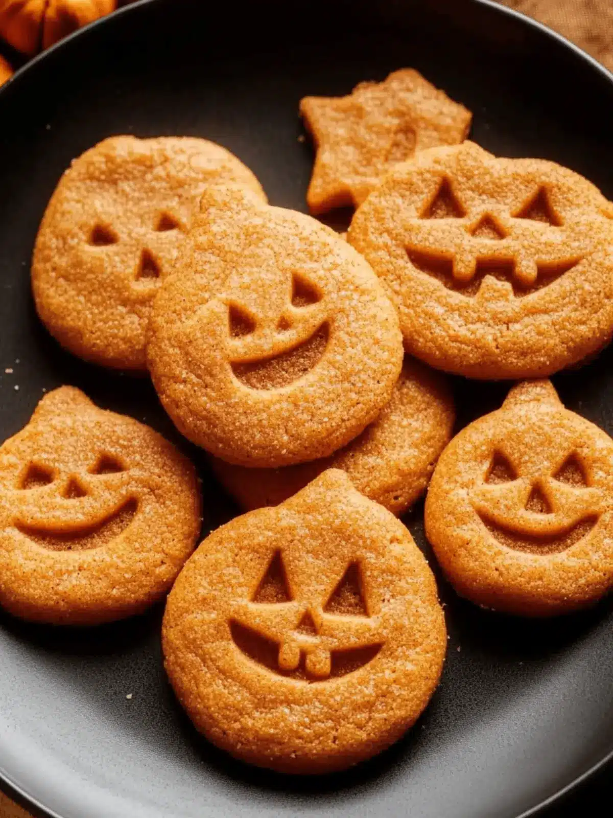 Halloween Pumpkin Spice Cookies