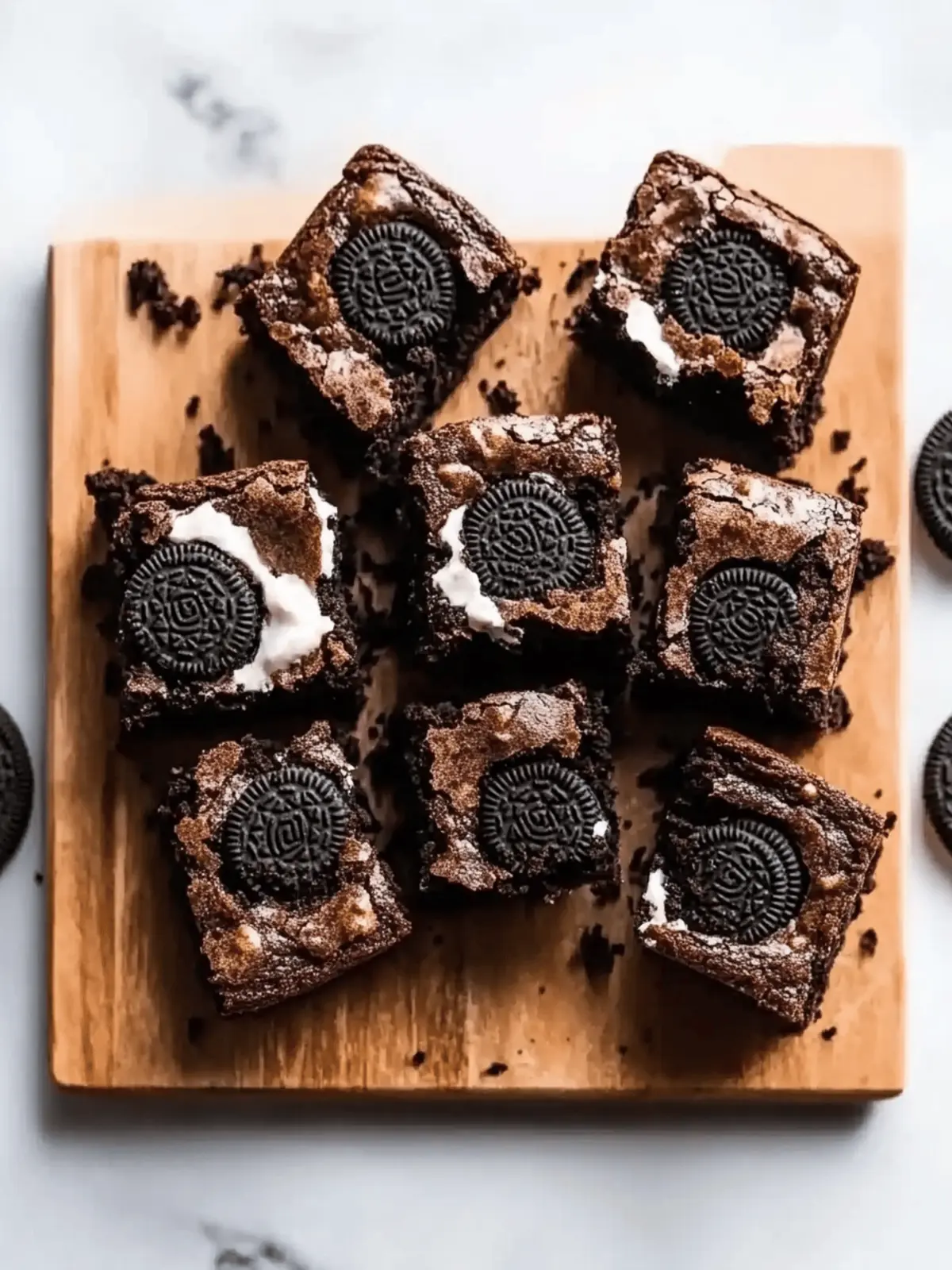 Oreo Stuffed Brownies