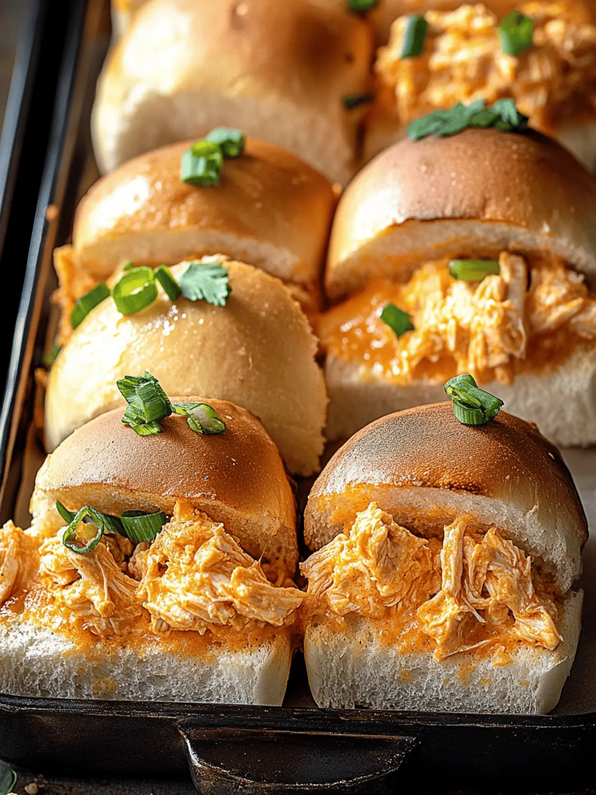 Buffalo Chicken Dip Sliders