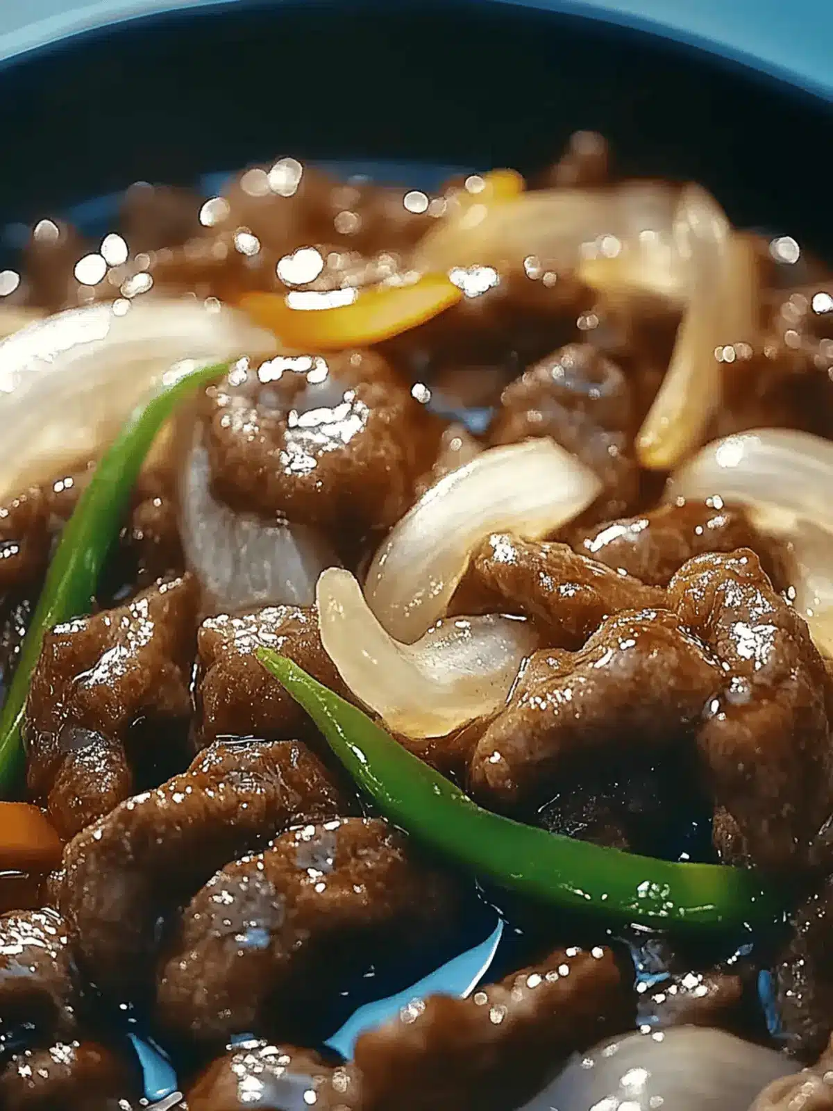 Sizzling Chinese Pepper Steak with Onions