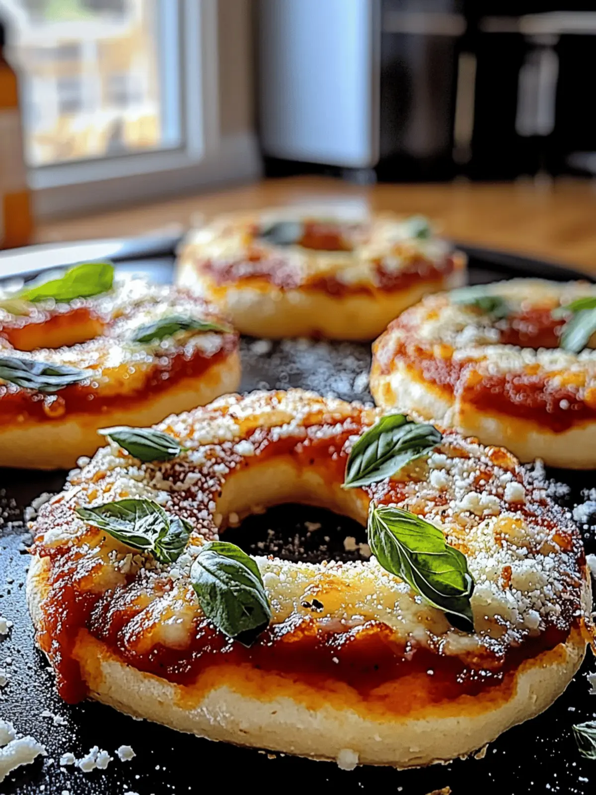 Giant Pizza Bagels