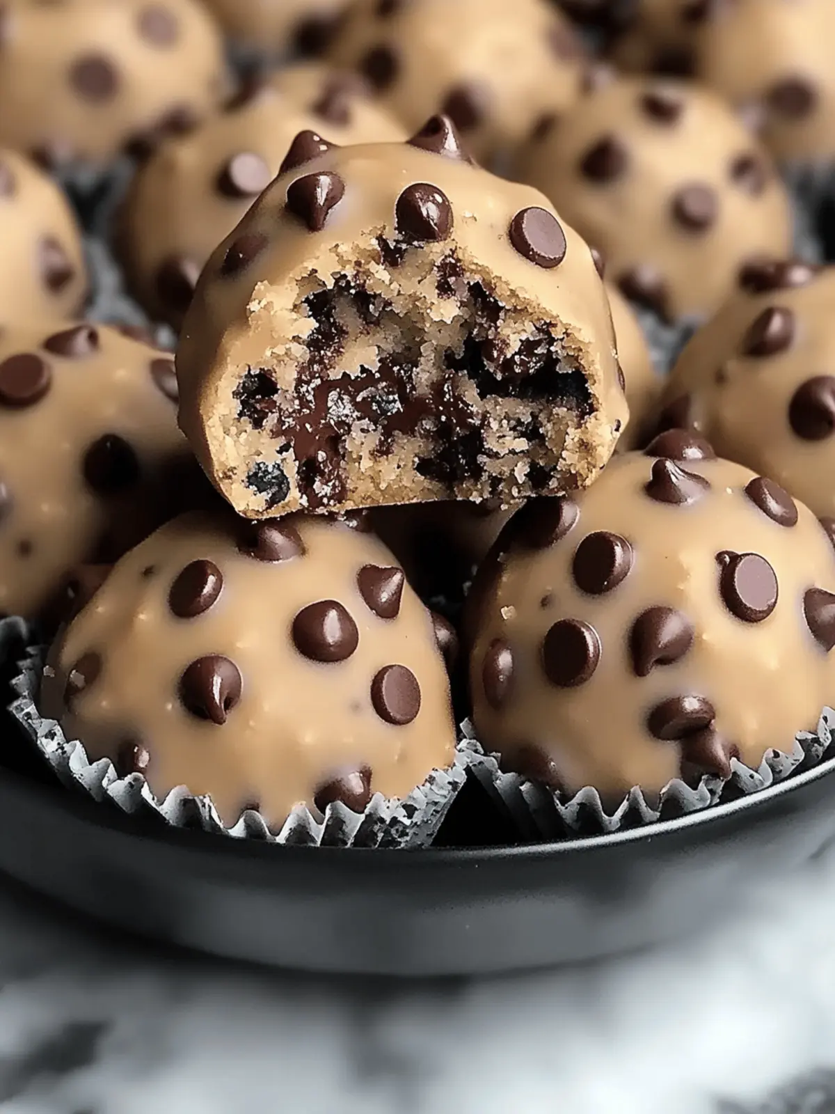 Chocolate Chip Cookie Dough Protein Balls