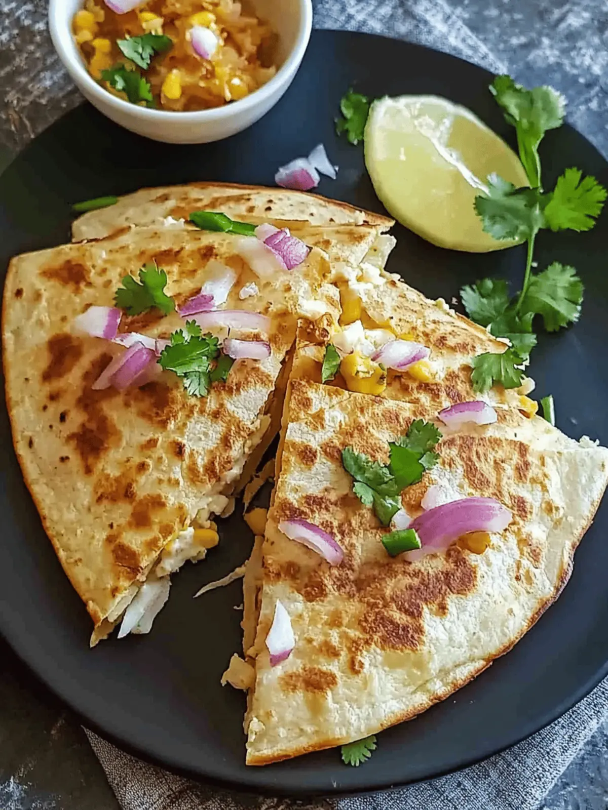 Pav Bhaji Quesadillas