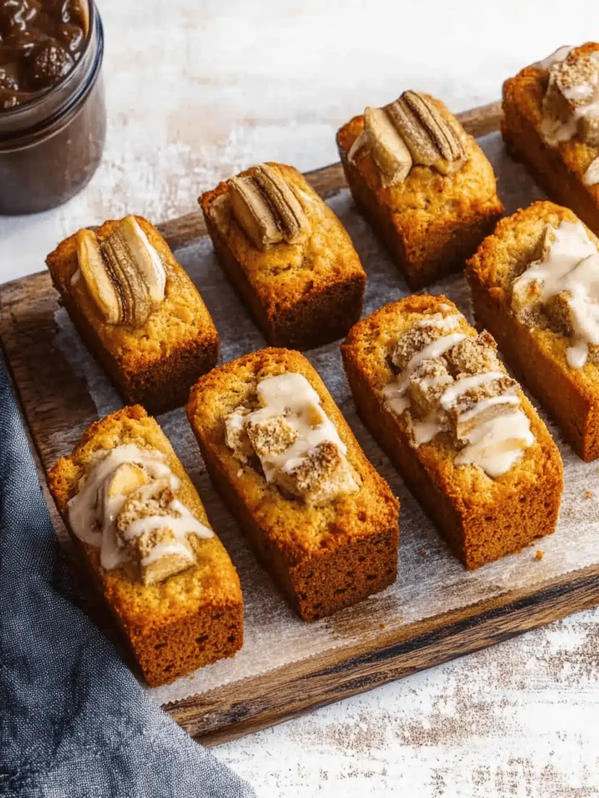 Mini Banana Bread Loaf Cakes