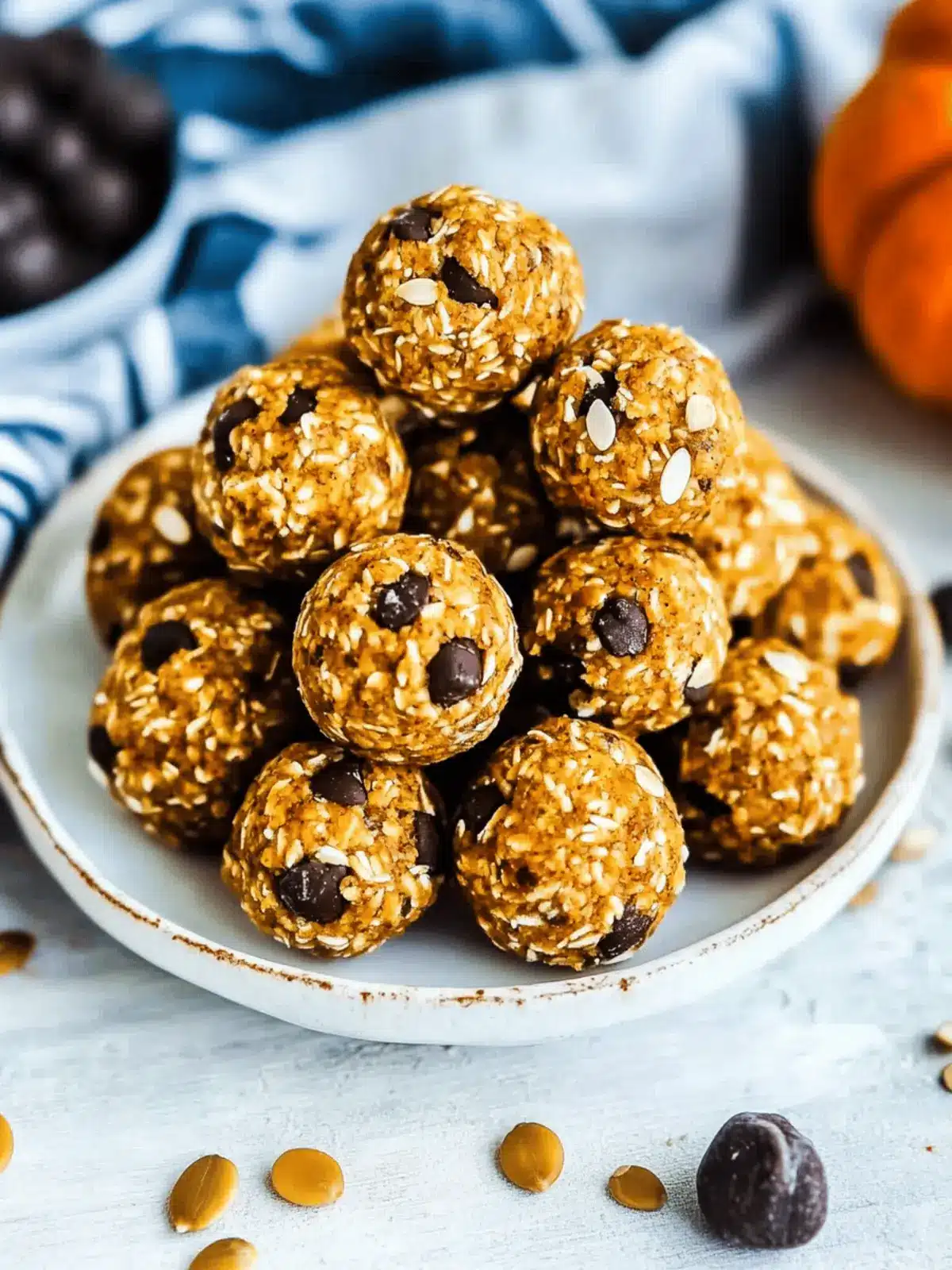 No Bake Pumpkin Balls