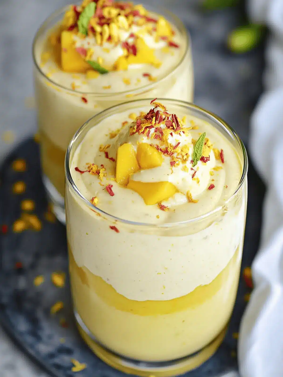 Mango Dalgona Lassi