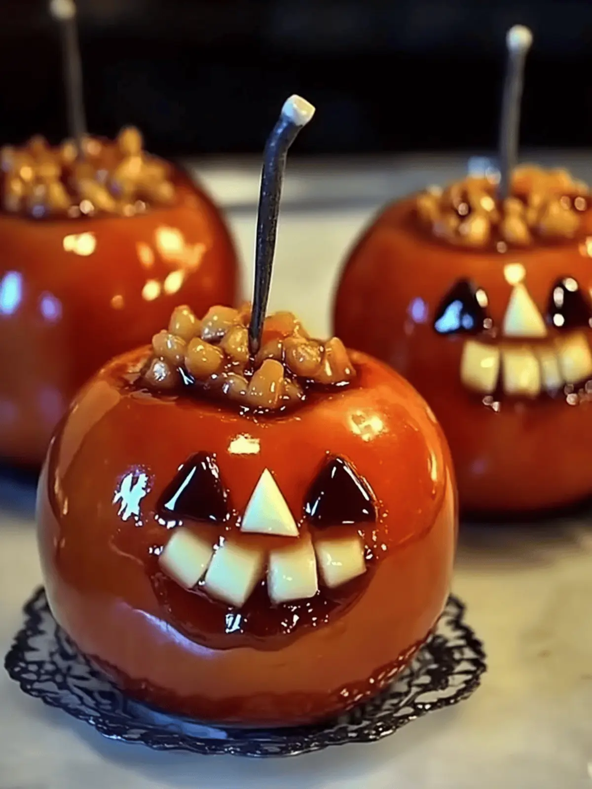 Candied Apples for Halloween
