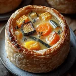 Roasted Autumn Vegetable Pot Pies