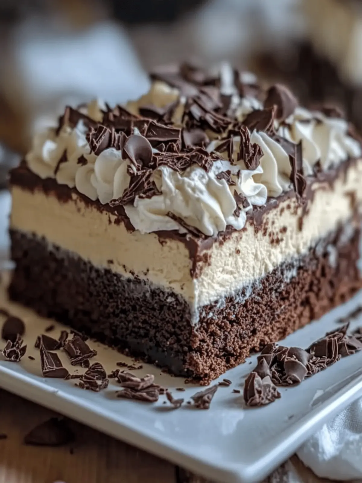 Brownie Refrigerator Cake