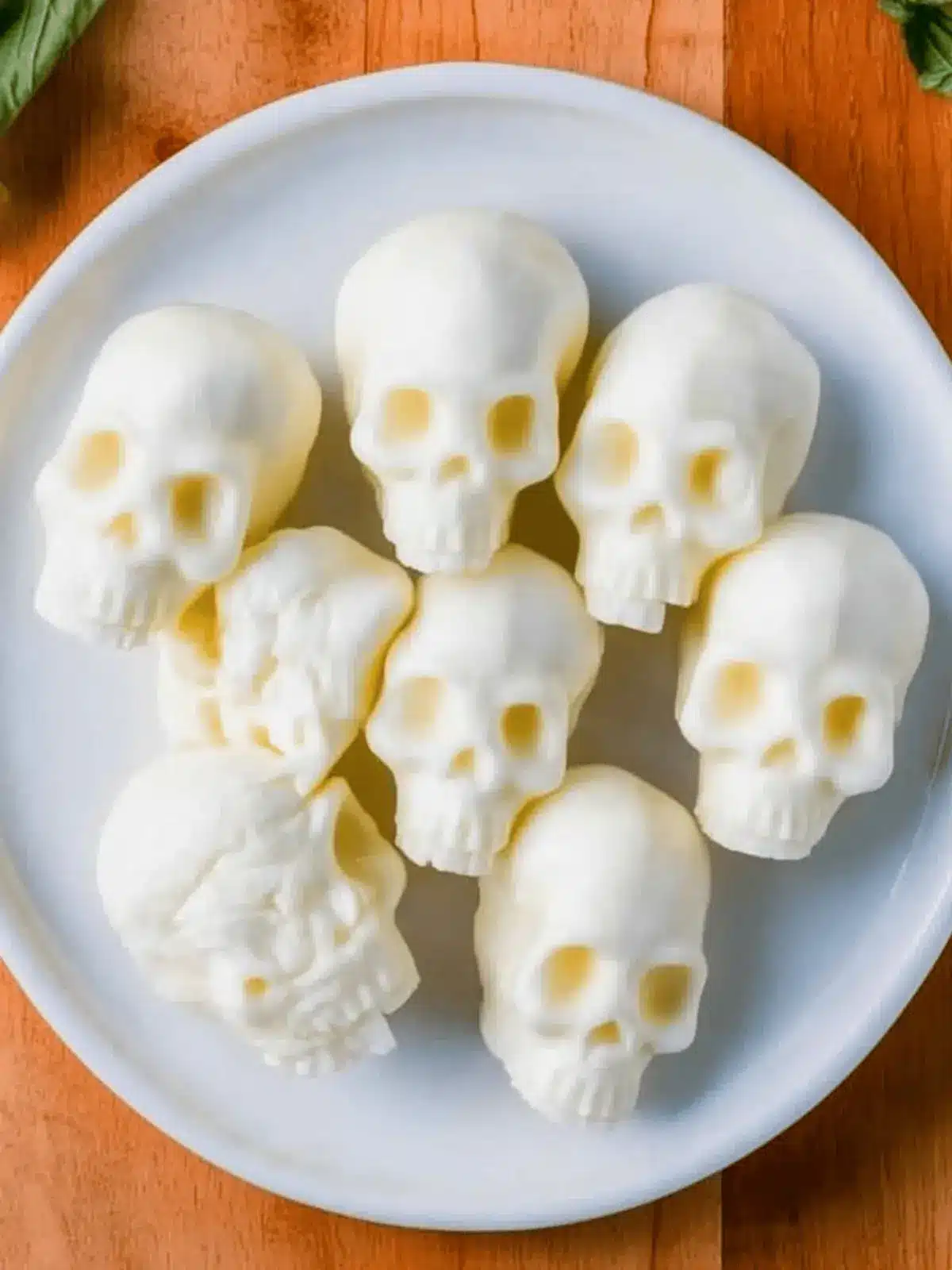 Mozzarella Cheese Skulls