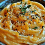 Autumn Harvest Creamy Pumpkin Alfredo Pasta