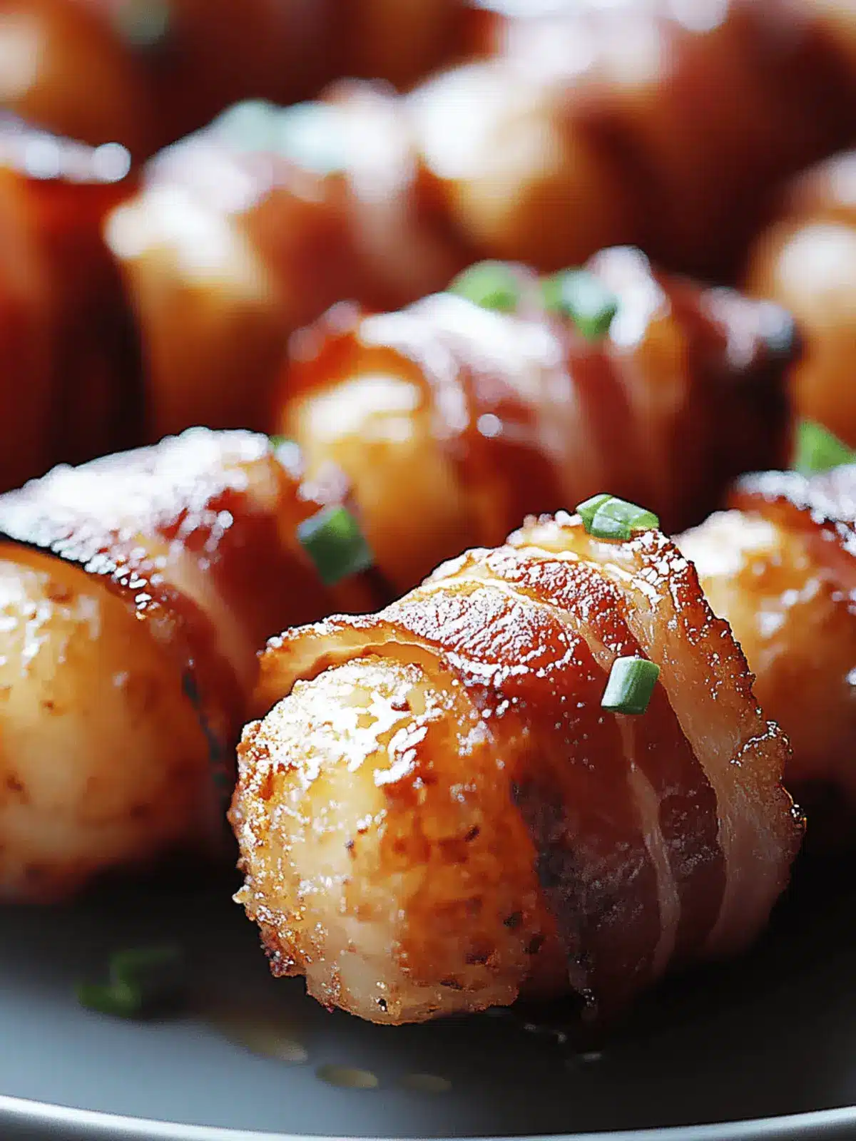 Bacon-Wrapped Tater Tot Bombs