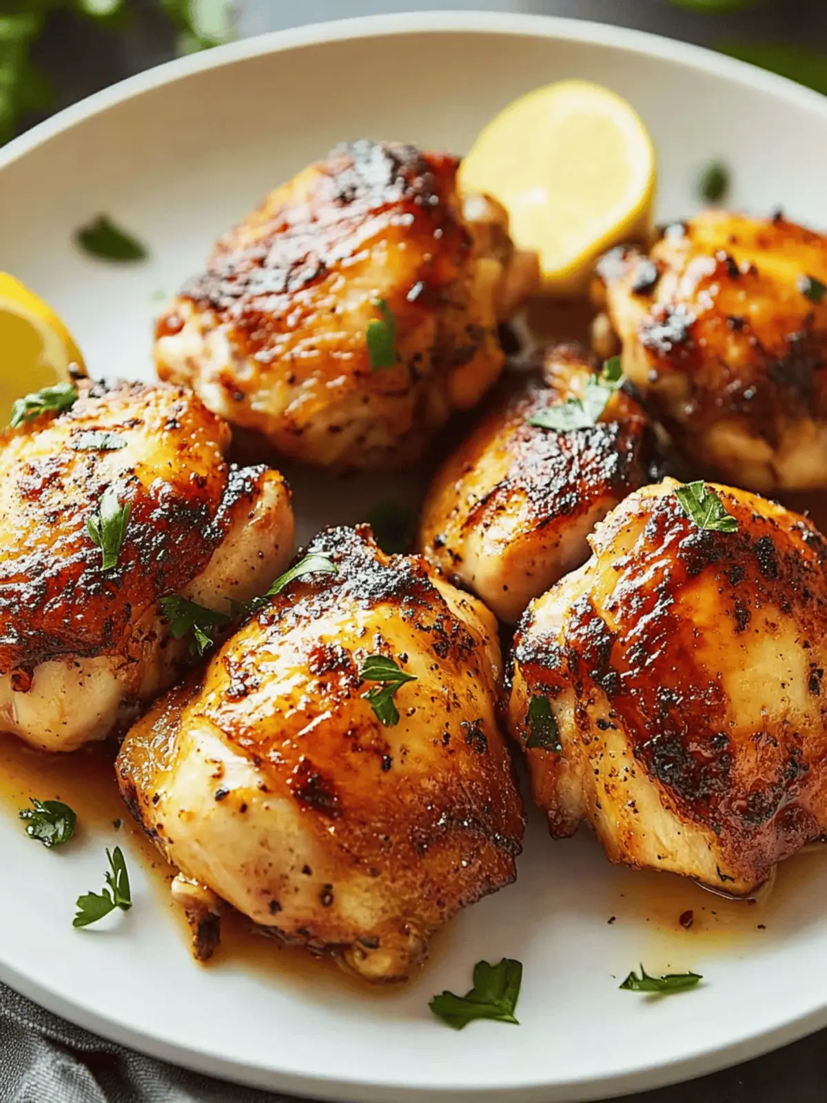 Baked Chicken Thighs