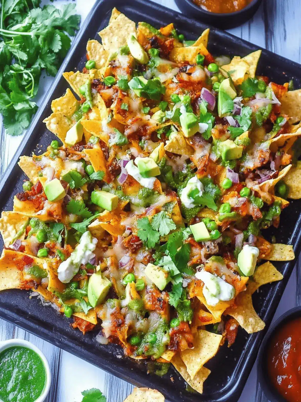 Vegetarian Indian Nachos