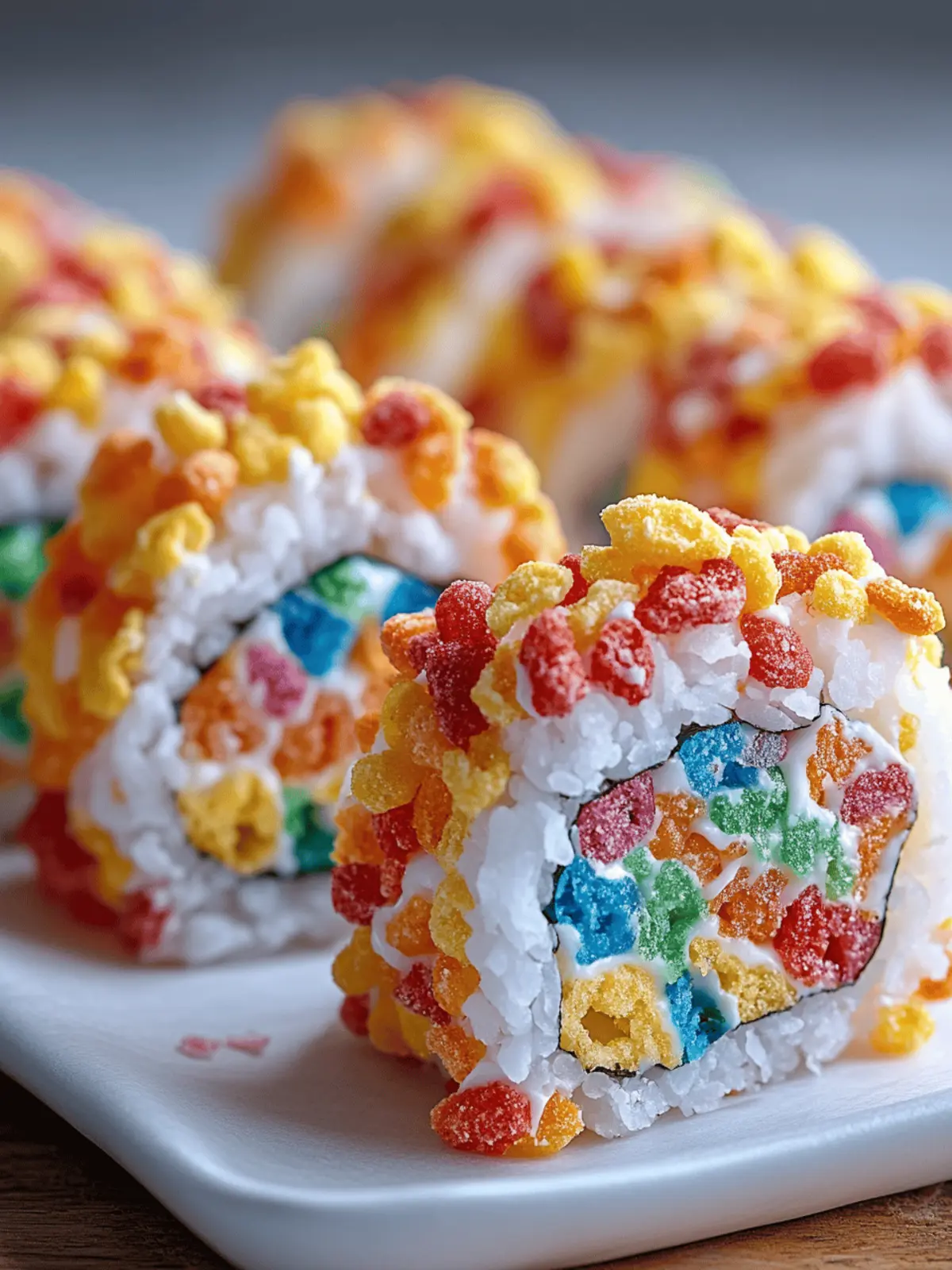 Fruity Pebbles Sushi