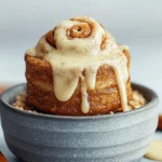 High-Protein Cinnamon Roll Baked Oats