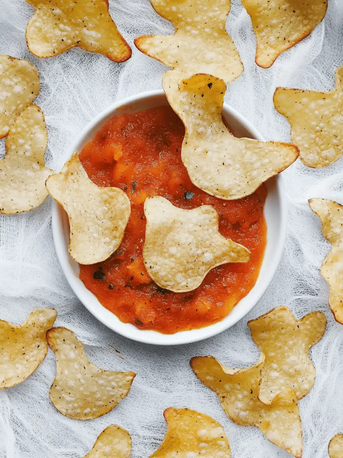 Spooky Baked Halloween Chips