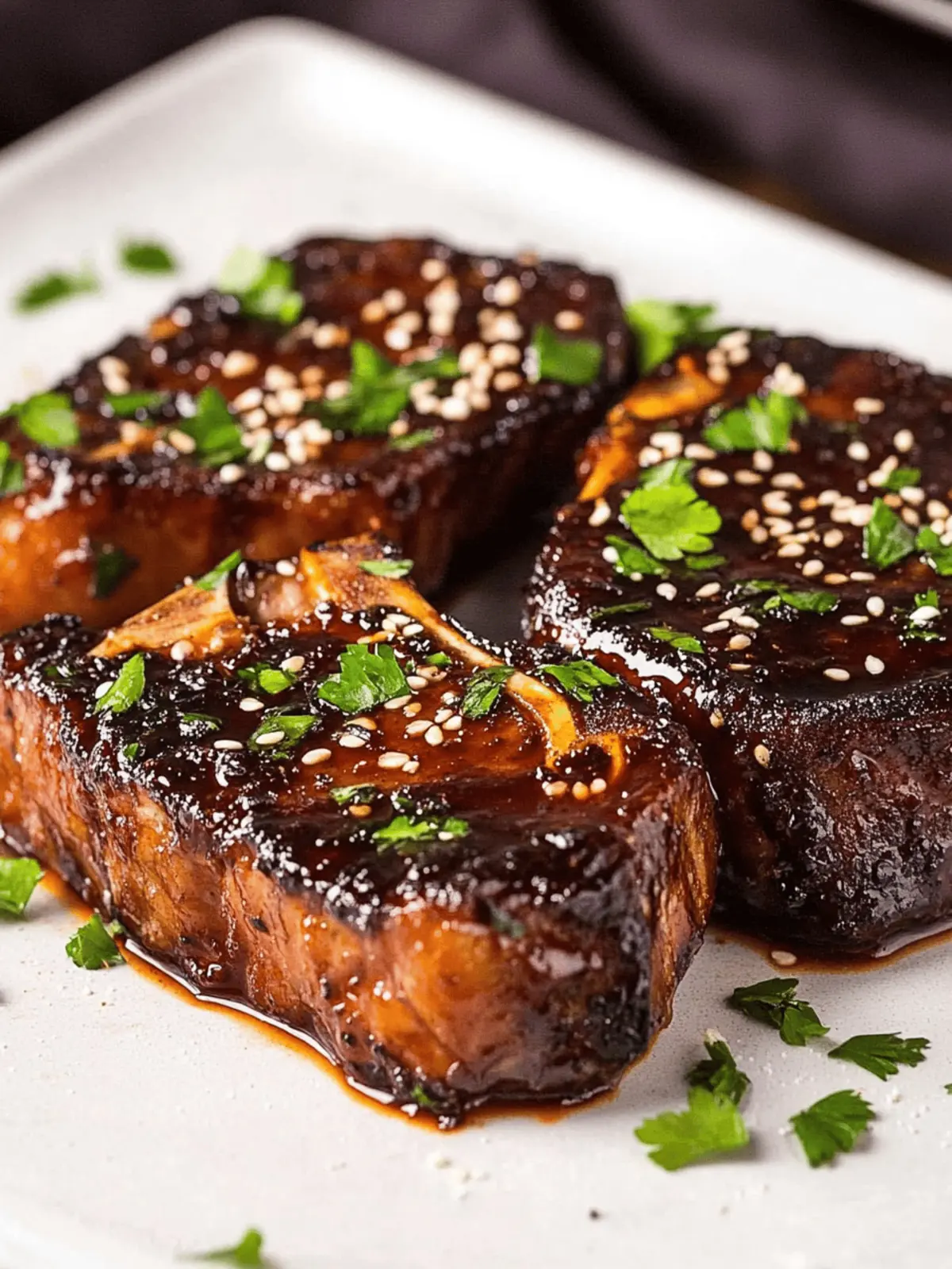 Slow Cooker Honey Sriracha Pork Chops