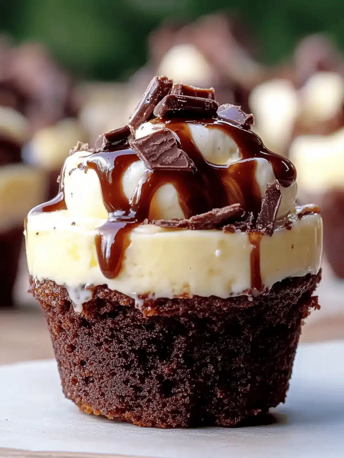 Loaded Brownie Cheesecake Cups