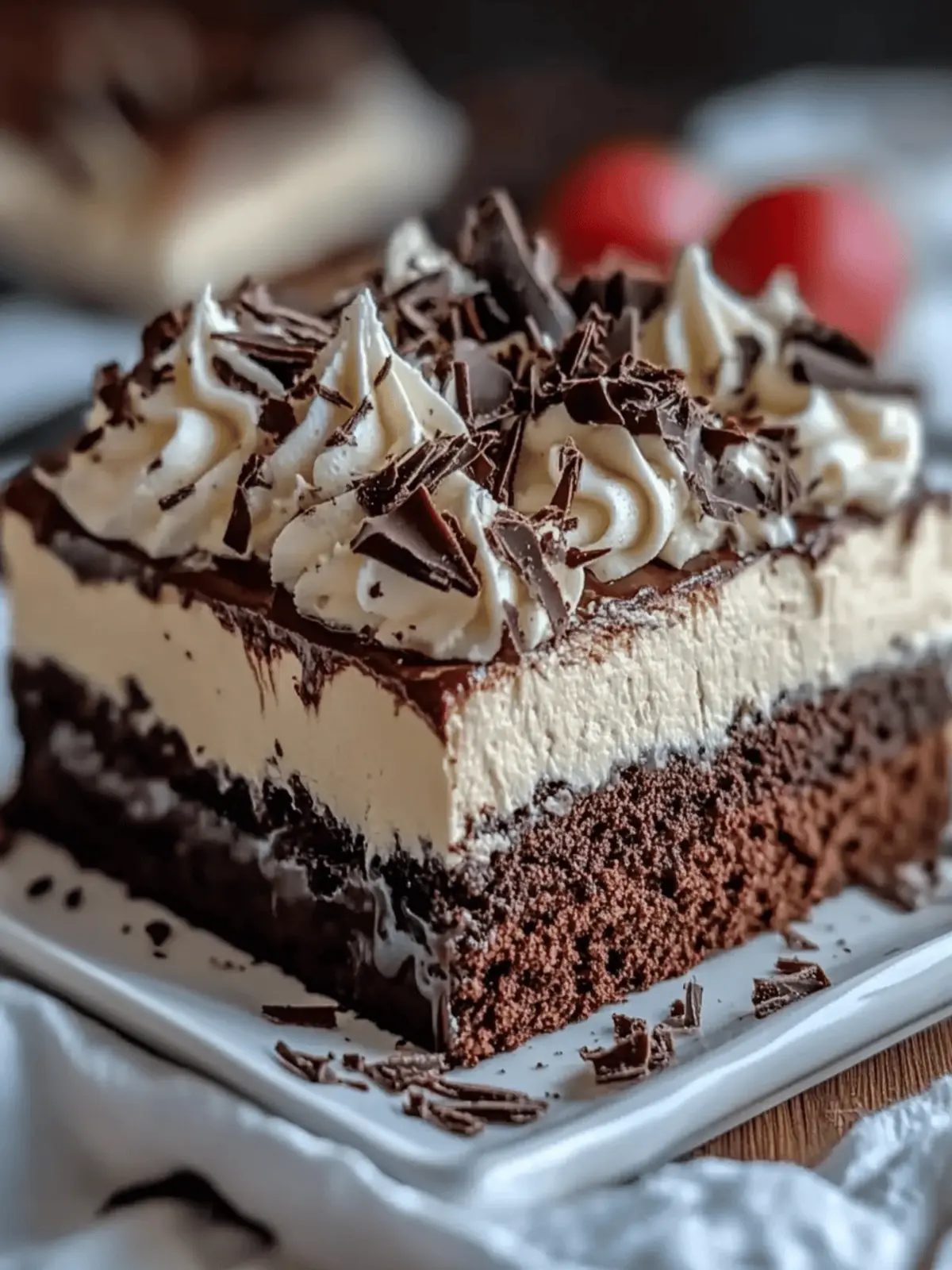Brownie Refrigerator Cake