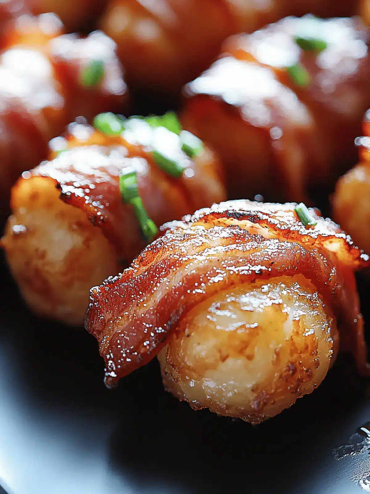 Bacon-Wrapped Tater Tot Bombs