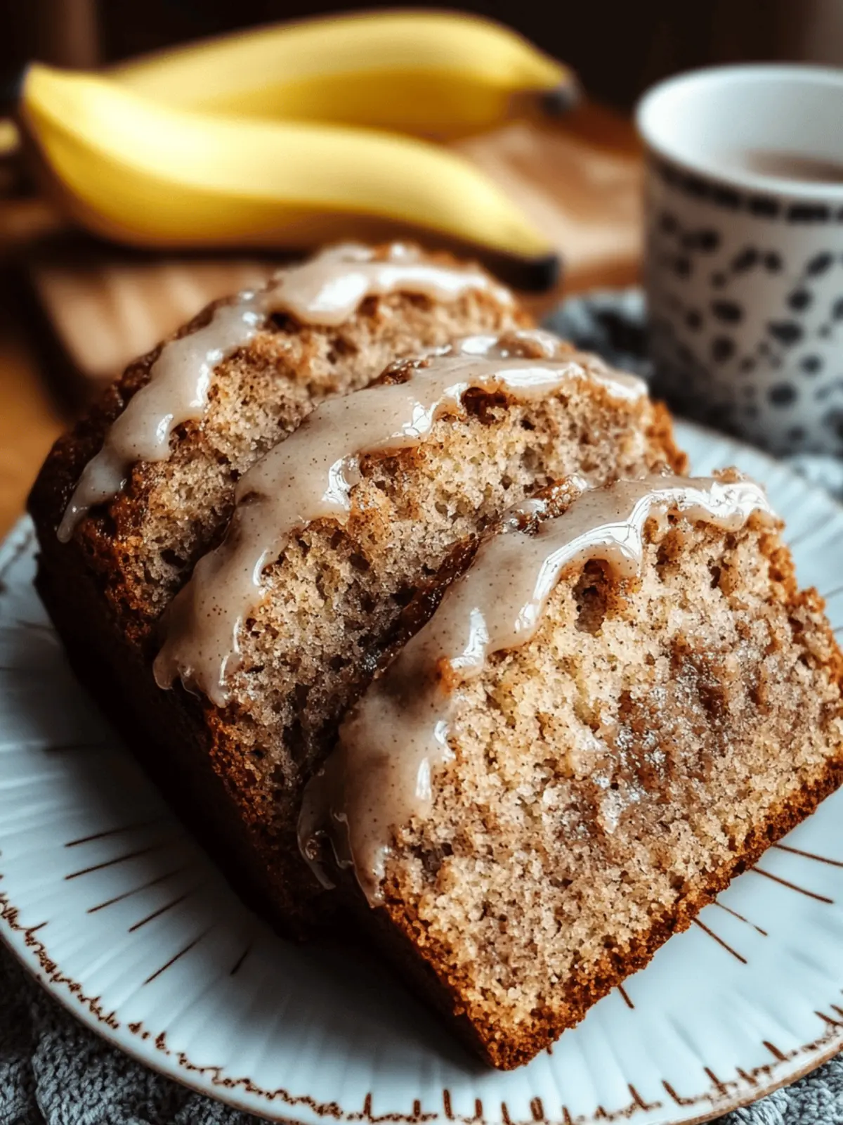 Vegan Cinnamon Sugar Banana Bread