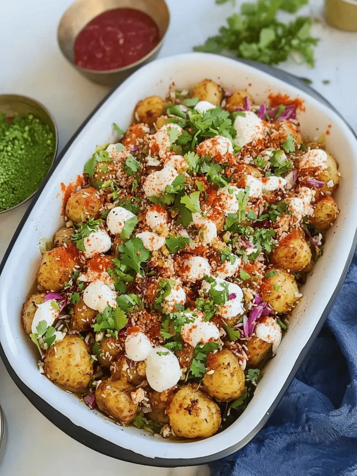 Tater Tots Chaat