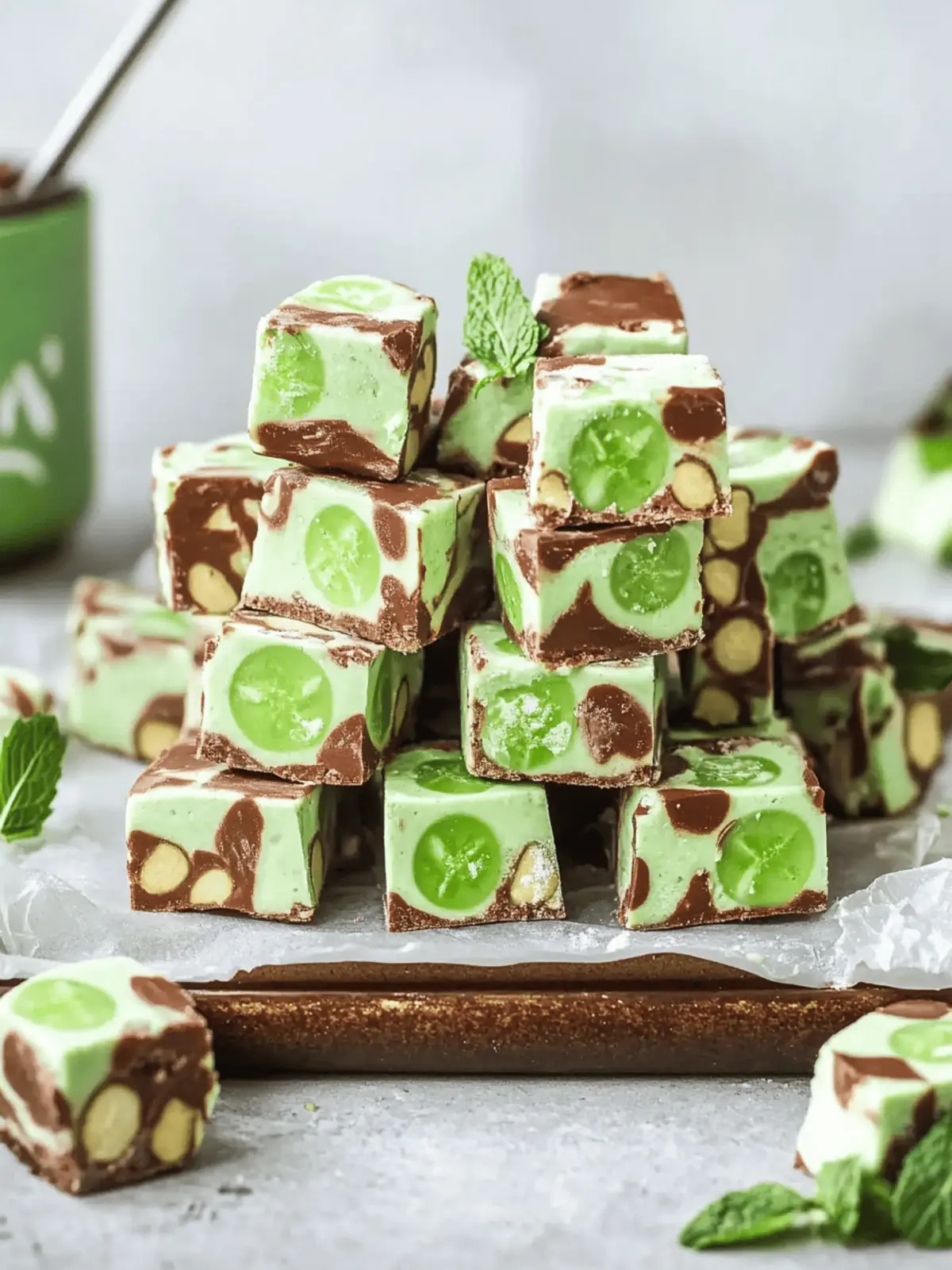 Easy No-Bake Mint Aero Traybake