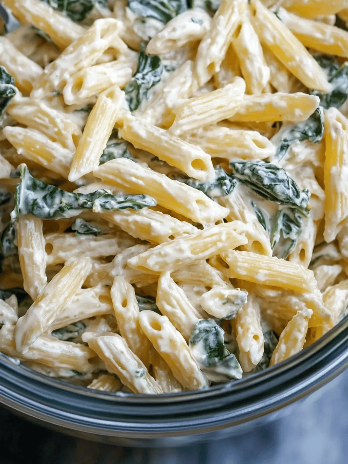 Spinach Dip Pasta Salad