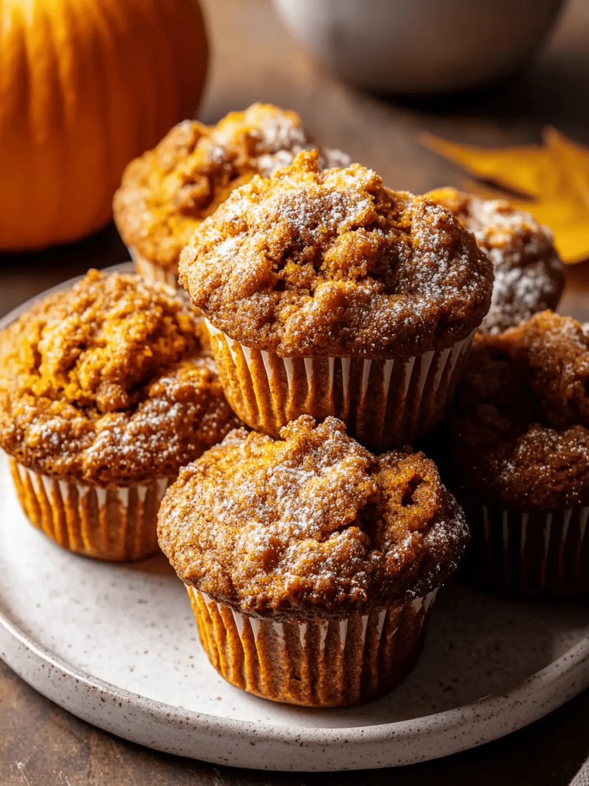 Moist Spiced Pumpkin Muffins