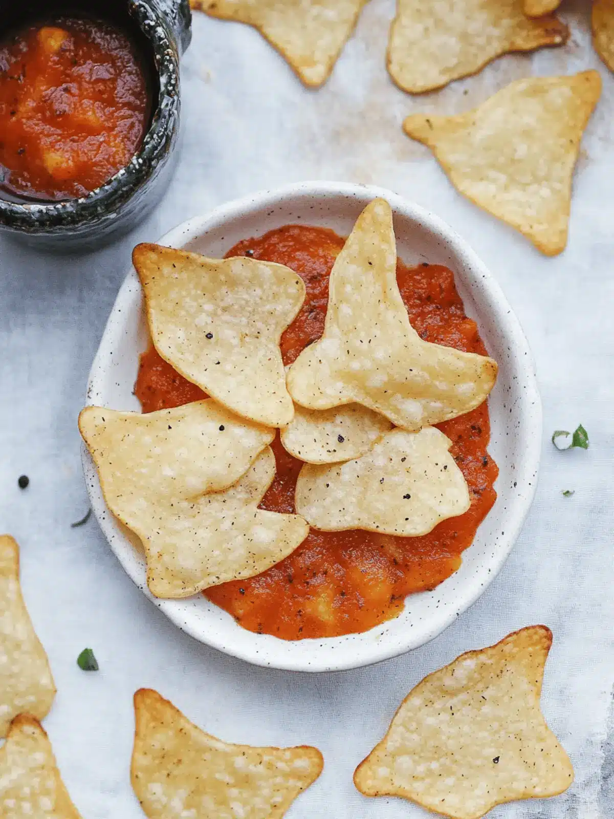 Spooky Baked Halloween Chips