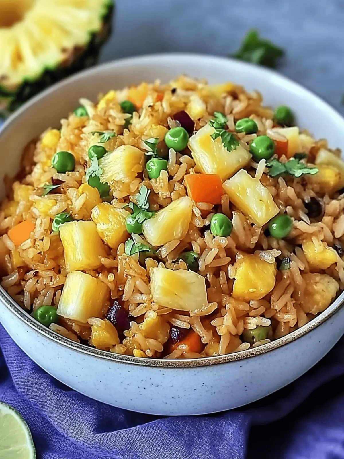 Vegetarian Pineapple Fried Rice