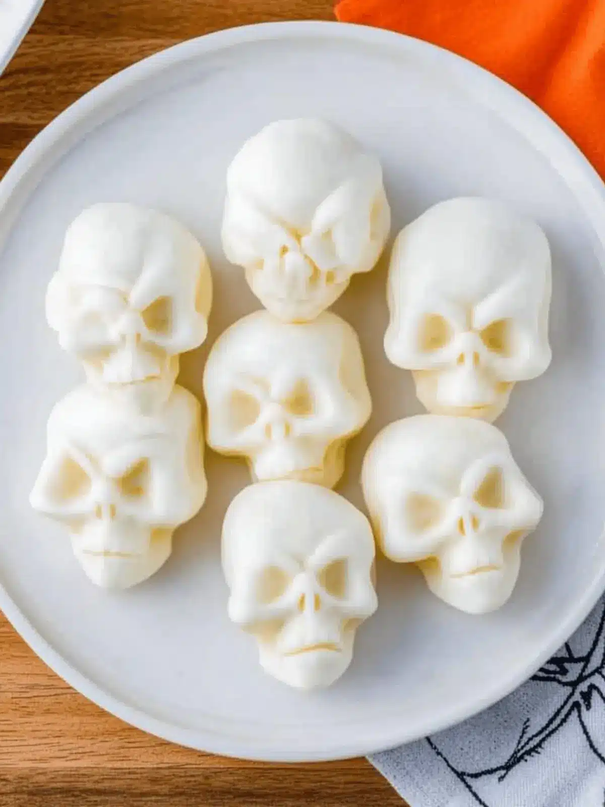 Mozzarella Cheese Skulls