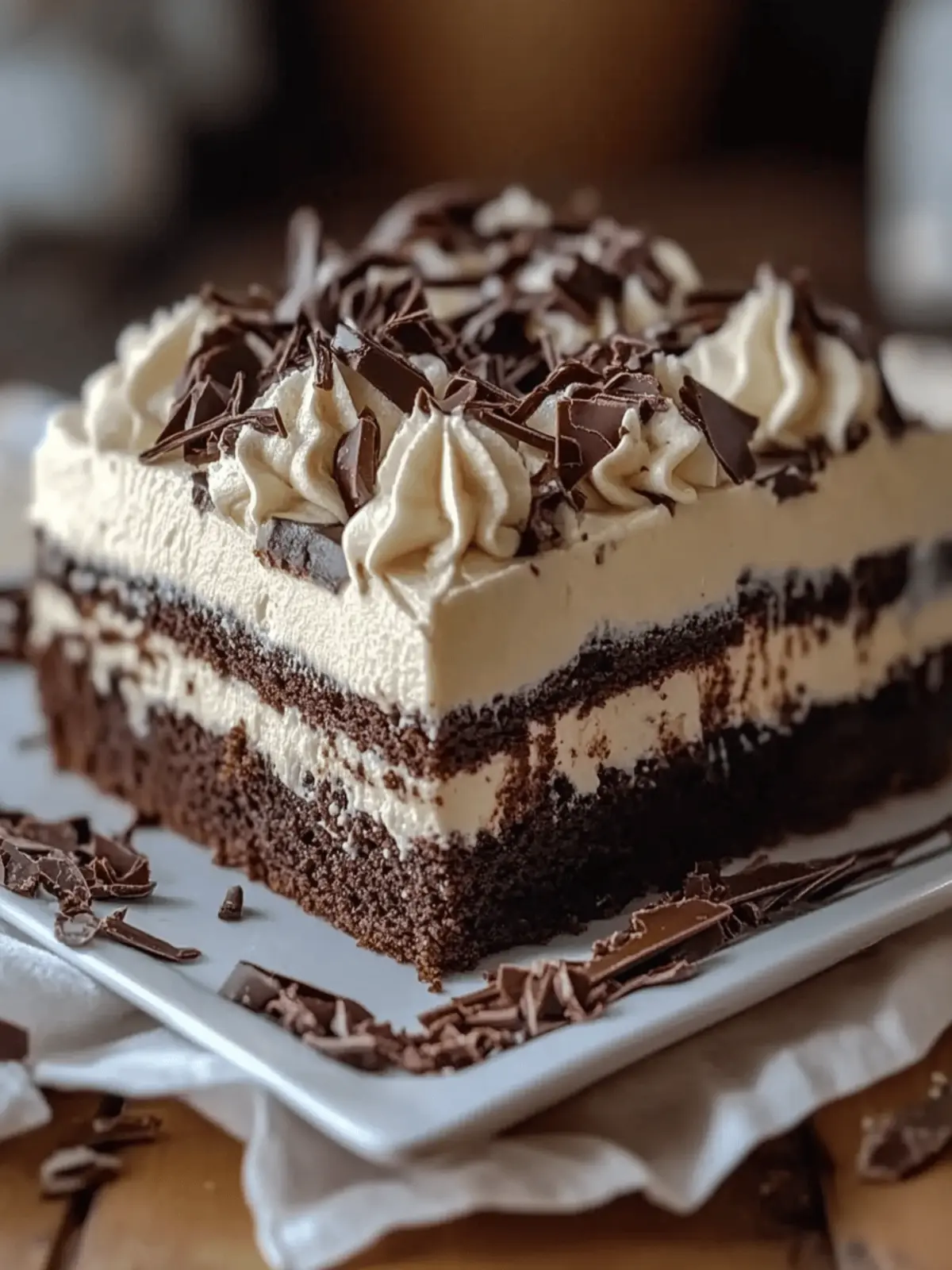 Brownie Refrigerator Cake