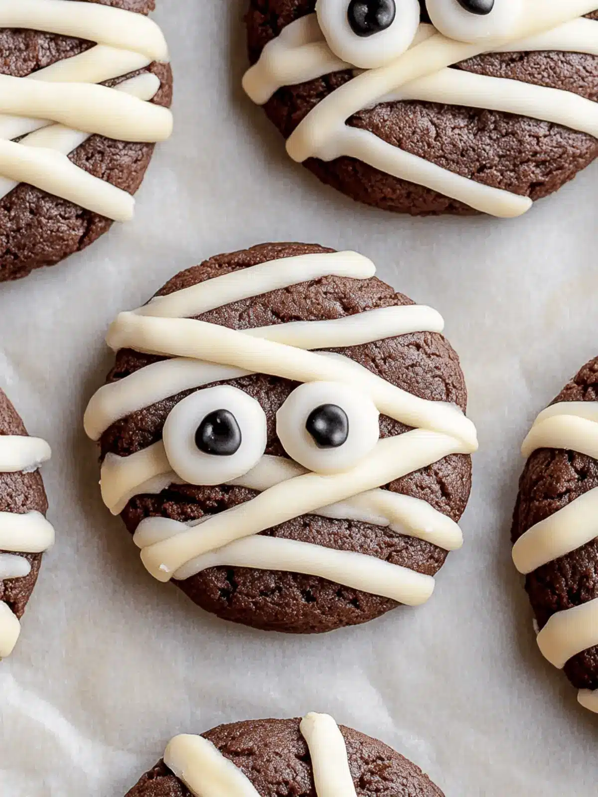 Halloween Mummy Cookies