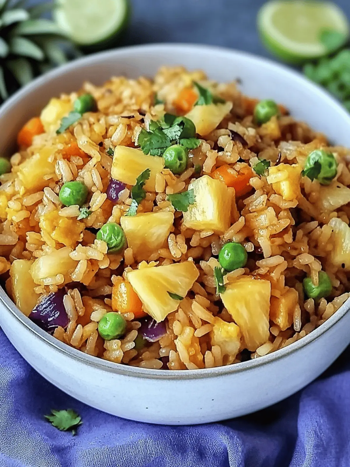 Vegetarian Pineapple Fried Rice