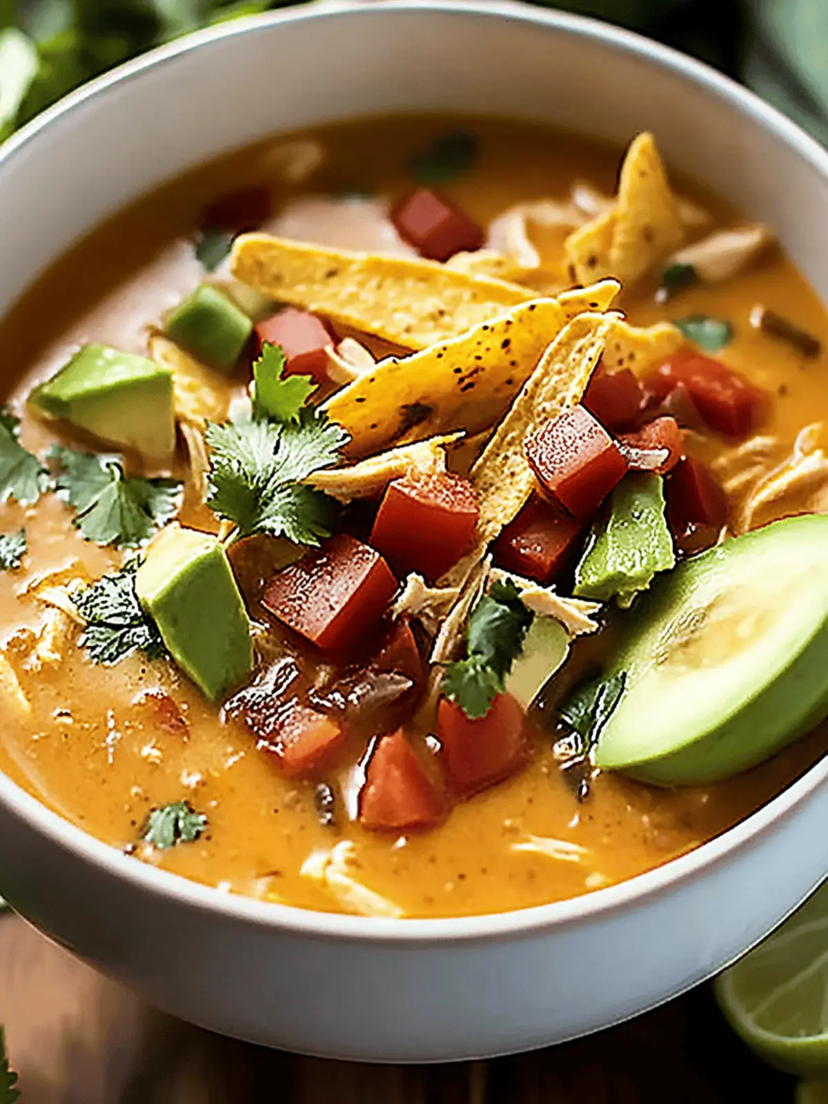 Creamy Chicken Tortilla Soup