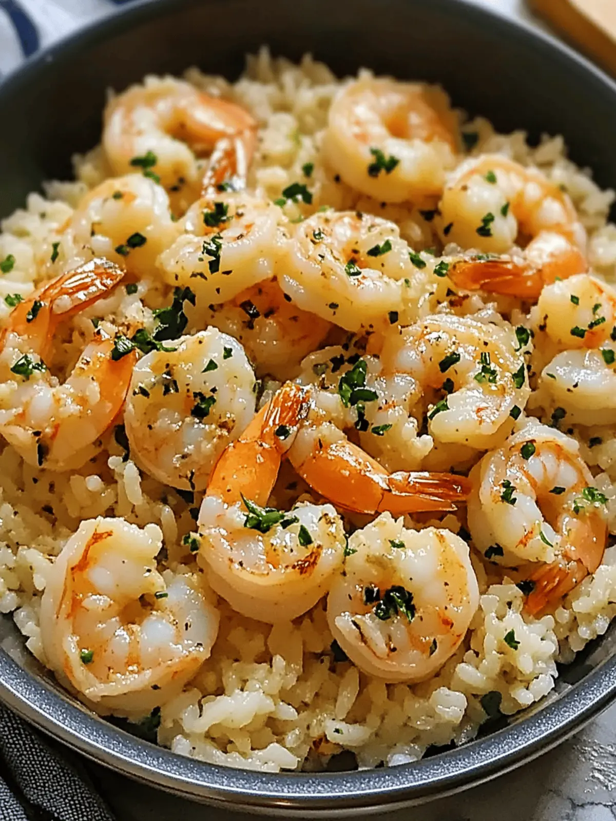 One-Pot Garlic Butter Shrimp and Rice