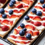 No-Bake Flag Fruit Pizza Bites