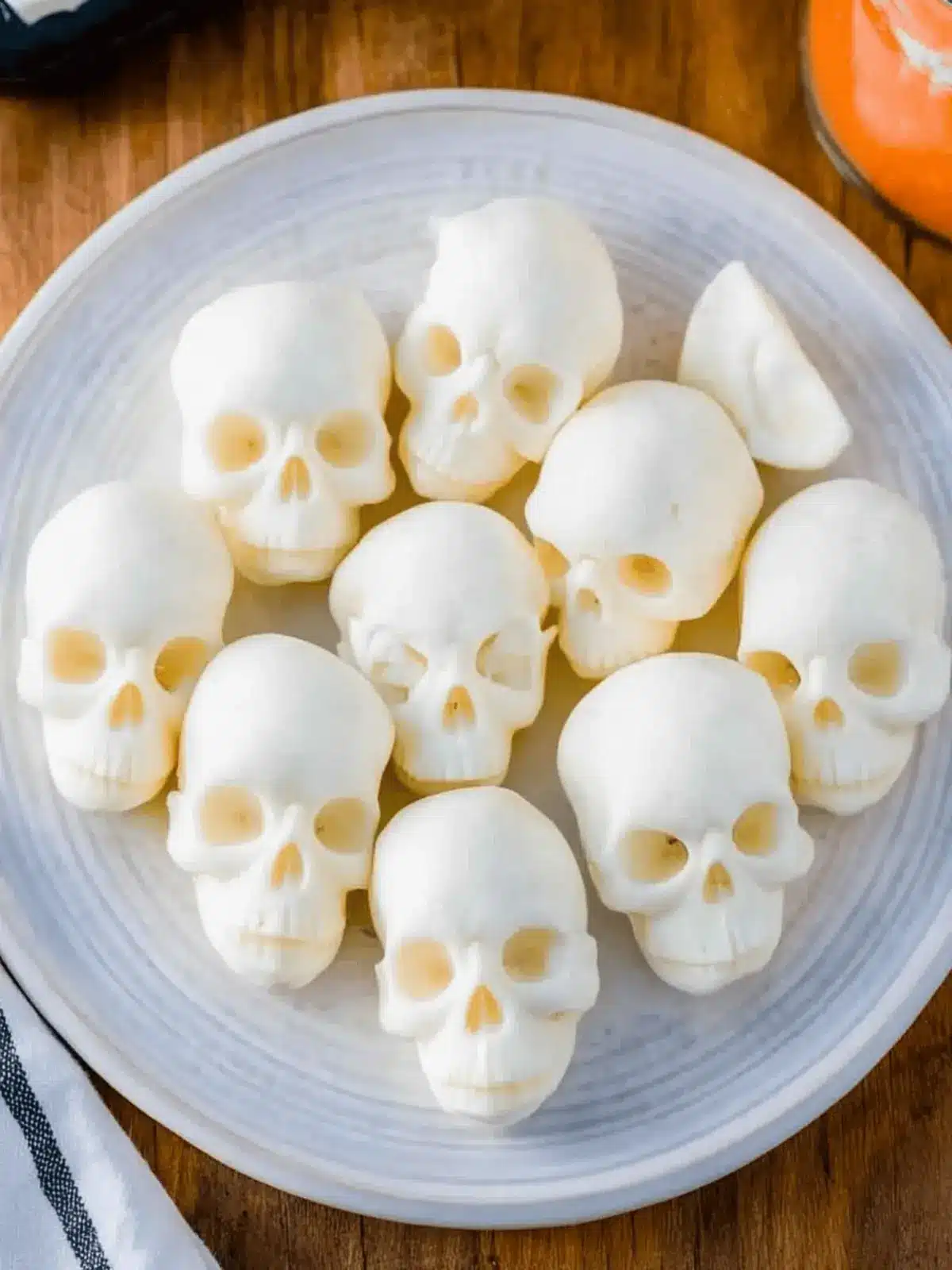 Mozzarella Cheese Skulls