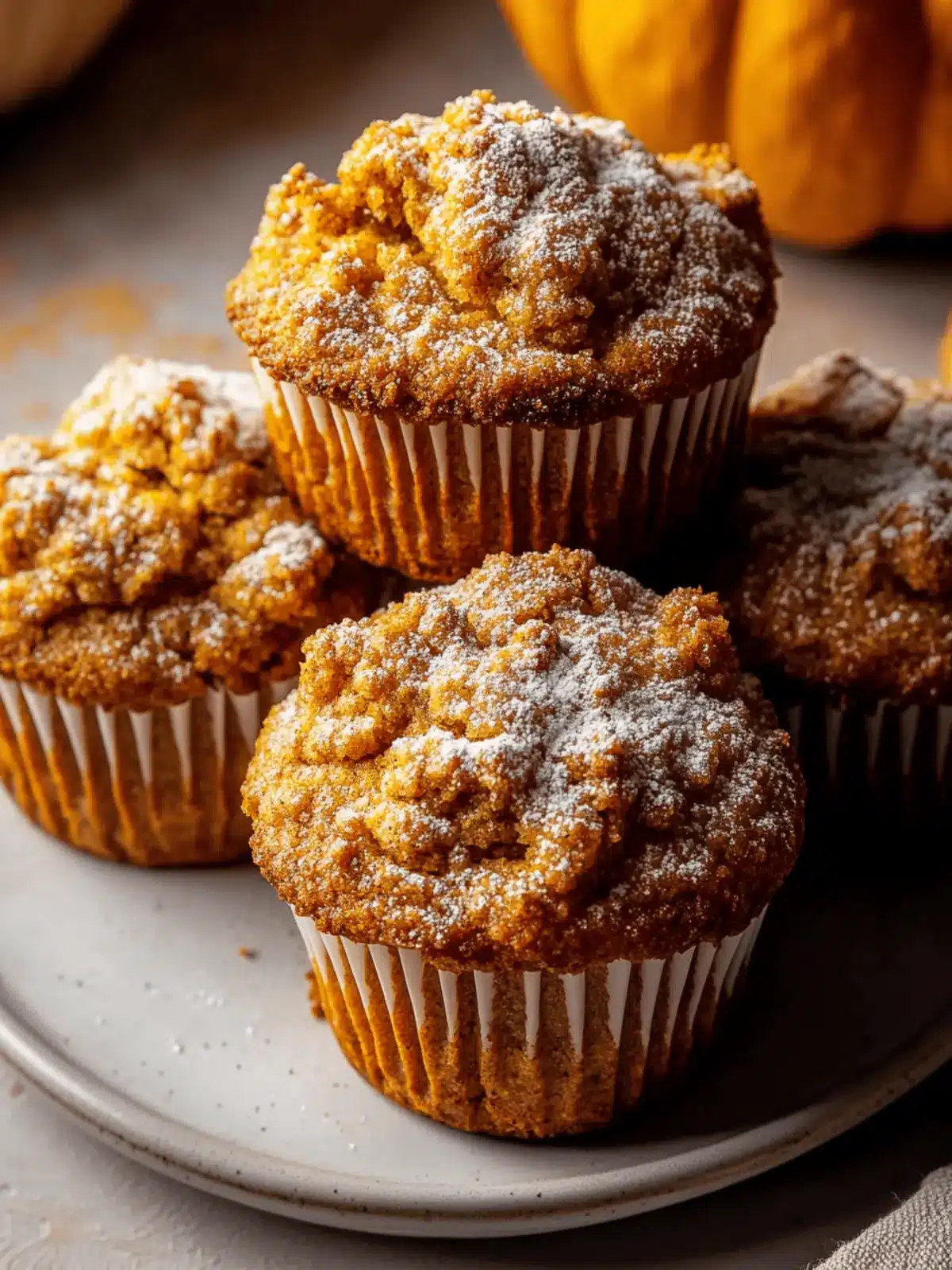 Moist Spiced Pumpkin Muffins