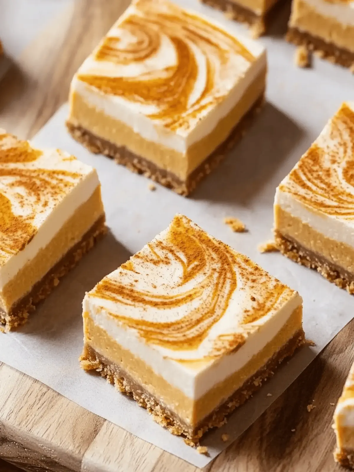 Pumpkin Spice Cheesecake Bars