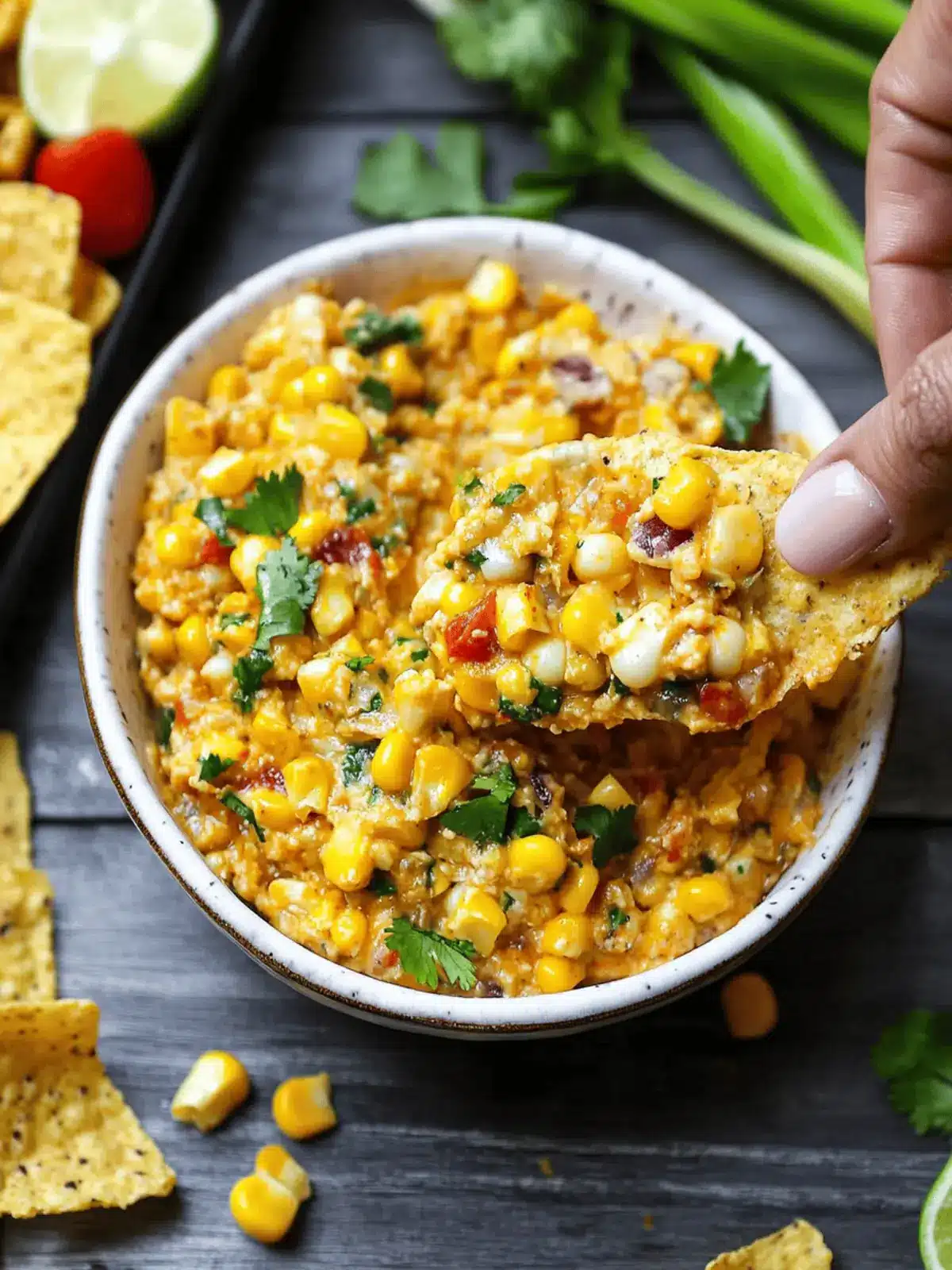 Creamy Chilli Corn Dip