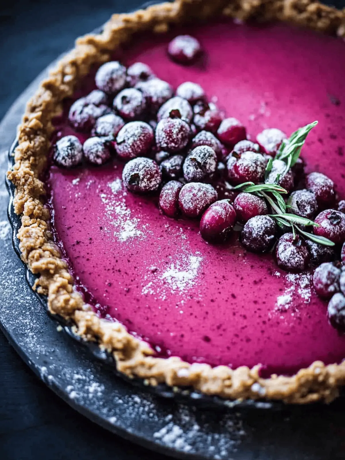 Cranberry Gingersnap Pie