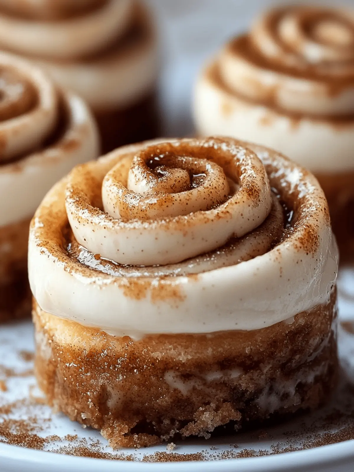 Mini Cinnamon Roll Cheesecakes